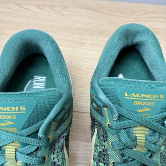 Brooks Launch 5 RUN LUCKY Men Size 10.5 D Sneakers Shamrock St Paddys Green Run main image 11